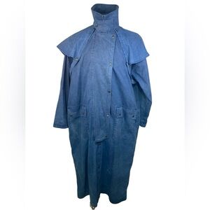 The Australian Outback Collection Blue LS Duster/Trench Coat Men’s XL
